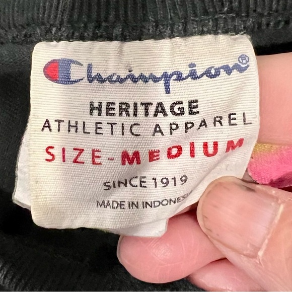 Vintage Champion T Shirt Mens Size Medium Black USA Olympics Rochester Heritage - Picture 6 of 8